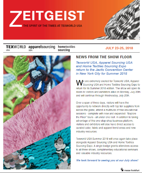 Texworld USA Zeitgeist - Summer 2018